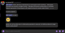 a screenshot of a chat with a sad face and the name koczkodan321