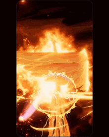 an animated image of a fireball with the letter t visible in the middle