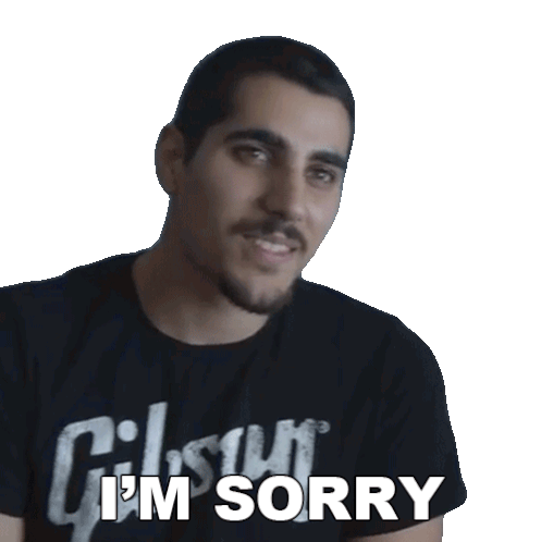 I'M Sorry Rudy Ayoub Sticker - I'M Sorry Rudy Ayoub I Apologize Stickers