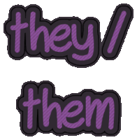Pronouns Nonbinary Sticker - Pronouns Nonbinary Glowtxt Stickers