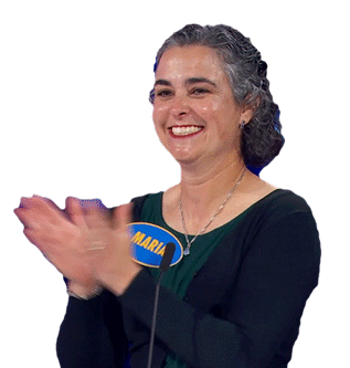 Clapping Maria Sticker - Clapping Maria Family Feud Canada Stickers