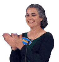 Clapping Maria Sticker - Clapping Maria Family Feud Canada Stickers