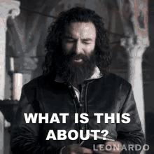 What Is This About Leonardo Da Vinci GIF - What Is This About Leonardo Da Vinci Aidan Turner GIFs