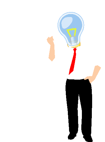 Bulb Idea Sticker - Bulb Idea Man Stickers