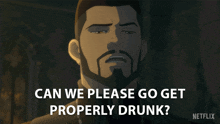 Can We Please Go Get Properly Drunk Vesemir GIF - Can We Please Go Get Properly Drunk Vesemir Witcher GIFs