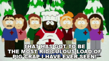 the most ridiculous crap i have ever seen chef south park volcano s1e3