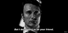 When You'Re Breaking Up And They Suggest Friendship GIF - Mads Mikkelsen Nope No Thanks GIFs