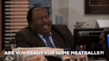 Are You Ready For Some Meatballs Meatballed GIF - Are You Ready For Some Meatballs Meatballed The Office GIFs
