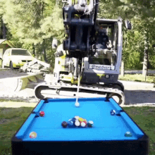 machine pool excavator snooker billiard