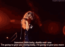 Led Zeppelin Robert Plant GIF - Led Zeppelin Robert Plant Sweetest Little Baby GIFs