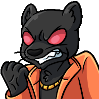 Rage Quit Panther Sticker