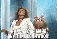 The Muppet Show Raquel Welch GIF - The Muppet Show Raquel Welch Honey I Can Make Anything Look Good GIFs