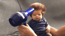 Thick Hair Baby GIF - Thick Hair Baby Blow Dryer GIFs