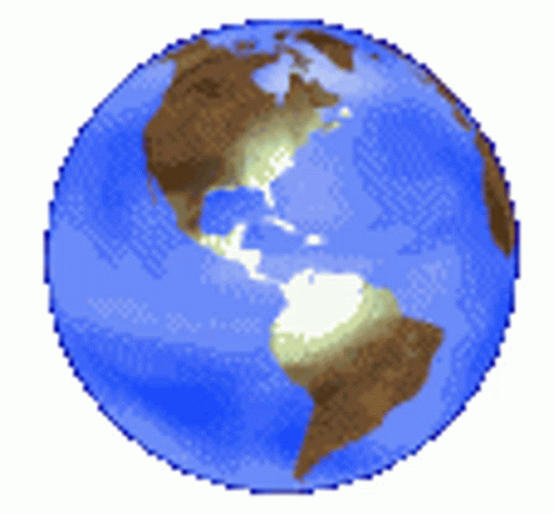 Rotating Earth Planet Sticker - Rotating Earth Planet Map - Descubre y