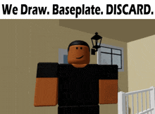 We Draw Baseplate Discard Blox Cards GIF - We Draw Baseplate Discard Blox Cards Roblox GIFs