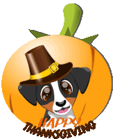 Happy Thanksgiving Happy Thanksgiving 2023 Sticker - Happy Thanksgiving Happy Thanksgiving 2023 Zuma The Dog Stickers