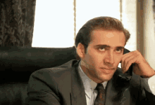 Nicolas Cage GIF - Phone Call Silent GIFs