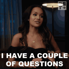 I Have A Couple Of Questions Pamela GIF - I Have A Couple Of Questions Pamela Bruh Show GIFs