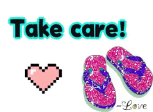 Take Care Slippers GIF