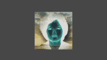 a cube with a picture of a face on the side