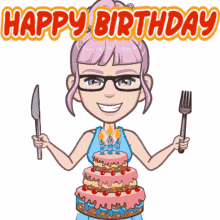 Happy Birthday Smiling GIF - Happy Birthday Smiling Birthday Cake GIFs
