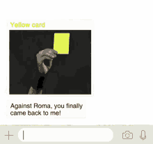 card yellow