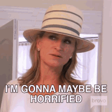 im gonna maybe be horrified real housewives of new york i might get terrified ill probably be scared looks scary