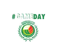 a logo for a volleyball club with the words #gameday on the bottom