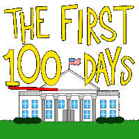 The First100days Bidens First100days Sticker - The First100days 100days Bidens First100days Stickers