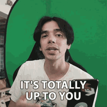 Its Totally Up To You Nicholas Oyzon GIF - Its Totally Up To You Nicholas Oyzon Trainer Tips GIFs