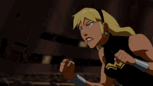 Wonder Girl Young Justice GIF - Wonder Girl Young Justice Punch GIFs