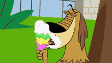 johnny test dukey eating ice cream ice cream dog