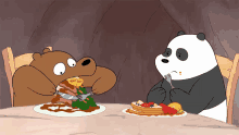Eating Fast Panda Bear GIF - Eating Fast Panda Bear Grizzly Bear GIFs