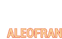 Aleofran Text Sticker - Aleofran Text Logo Stickers