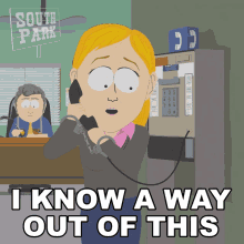 I Know A Way Out Of This Ms Stevenson GIF - I Know A Way Out Of This Ms Stevenson South Park GIFs