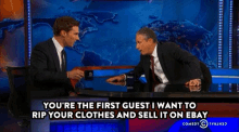 Jon Stewart Rip Clothes Off GIF - Jon Stewart Rip Clothes Off The Daily Show GIFs