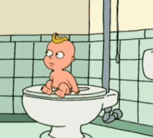 Baby Flushing In Toilet GIF - Baby Flushing In Toilet GIFs