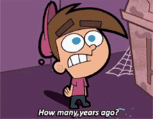 The Fairly Oddparents Timmy Turner GIF - The Fairly Oddparents Timmy Turner How Many Years Ago GIFs