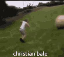 Finally Chirstian Bale GIF - Finally Chirstian Bale Hay Bale GIFs