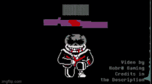 a video by robro gaming credits in the description on imgflip.com