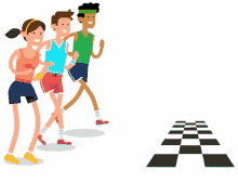 Race Running GIF - Race Running Finish Line GIFs