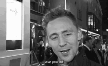 Tom Hiddleston GIF - Tom Hiddleston Love You All GIFs