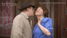 Woman-getting-kissed Smiling GIF