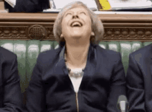 Theresa May Laugh GIF - Theresa May Laugh Lol GIFs