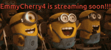 Emmy Cherry 4 Emmycherry4 Minions Streaming Live Going Soon GIF - Emmy Cherry 4 Emmycherry4 Minions Streaming Live Going Soon GIFs