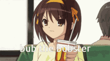 Haruhi Suzumiya Haruhi GIF - Haruhi Suzumiya Haruhi Bub The Bubster GIFs