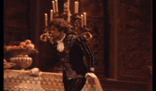 a blurry picture of a man in a black jacket