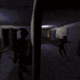 a larry was spotted sign is above a person in the dark