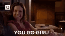 Erin Krakow You Go Girl GIF - Erin Krakow You Go Girl Chance At Romance GIFs