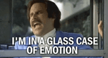 Glass Case Of Emotion GIF - Will Ferrell Anchorman Glass GIFs